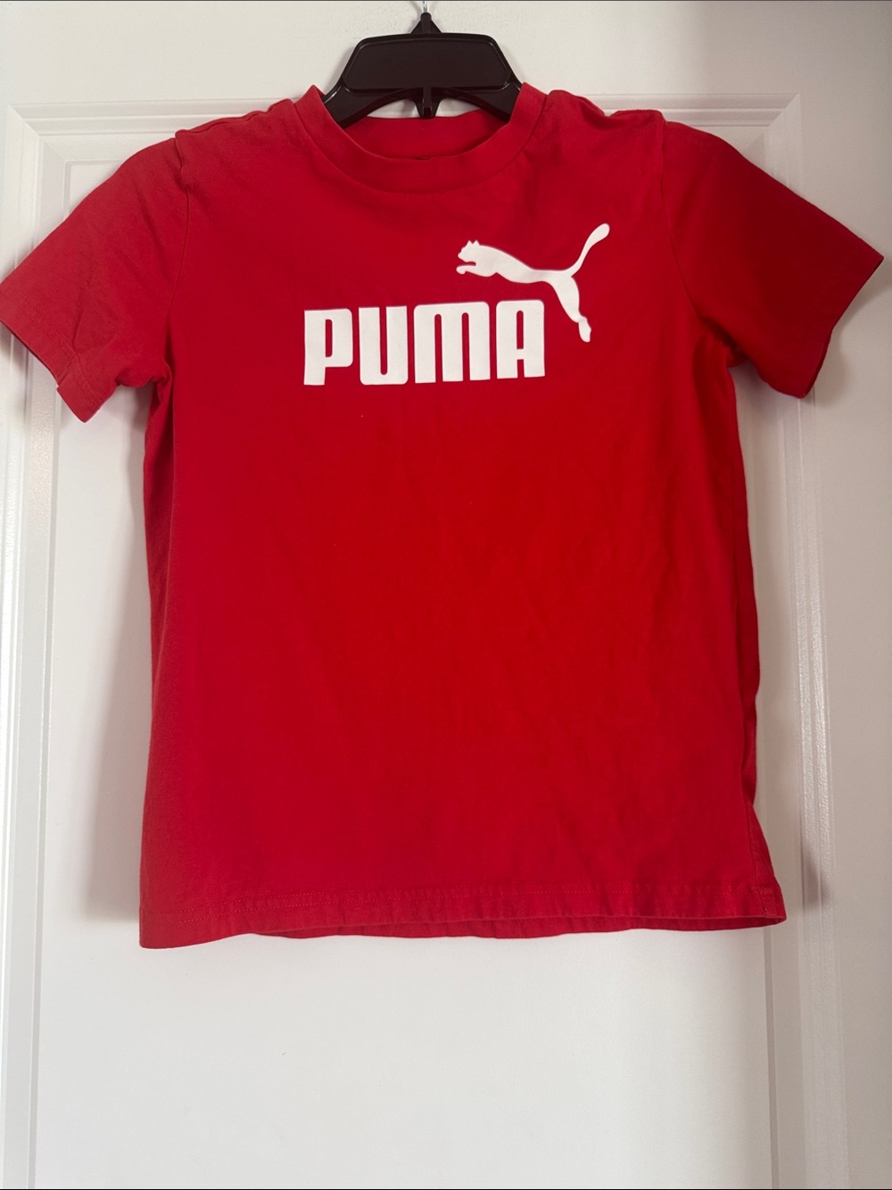 Puma Red Tee with White Logo (1141)
